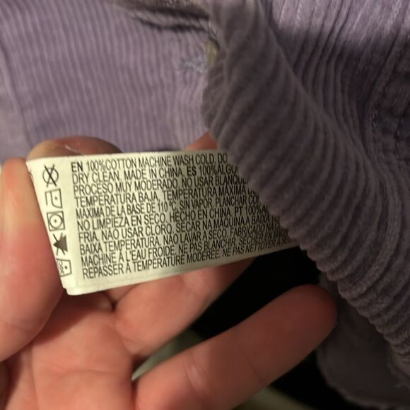 Forever 21 XL curduroy cropped, Jean jacket  B - Picture 4 of 7